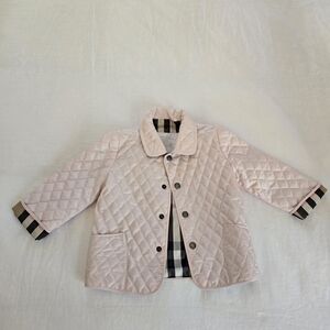 Burberry Light Pink Quilted Kids Jacket